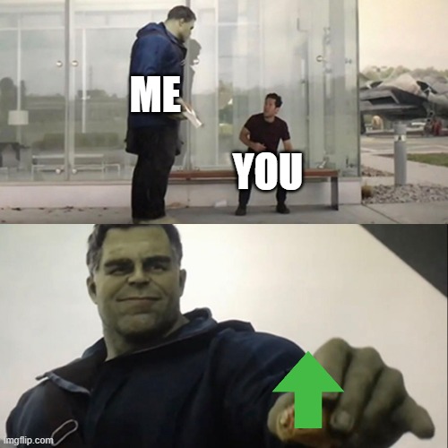 Hulk Taco | ME YOU | image tagged in hulk taco | made w/ Imgflip meme maker