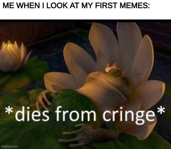 Second dumb meme with no title idea | ME WHEN I LOOK AT MY FIRST MEMES: | image tagged in what is the point of these,why are you reading this | made w/ Imgflip meme maker
