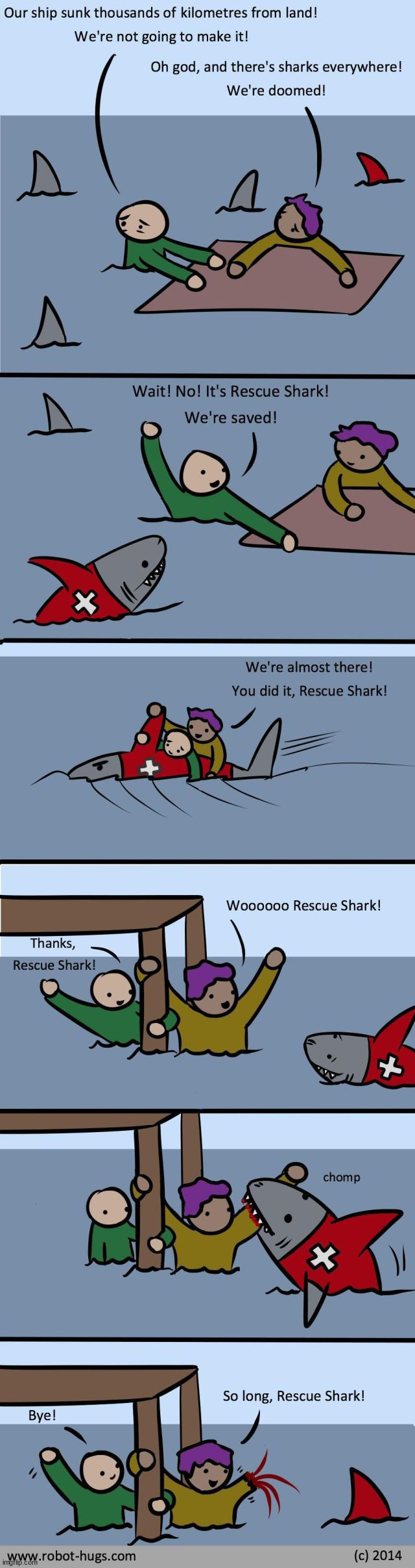 Rescue Shark | image tagged in comics/cartoons | made w/ Imgflip meme maker