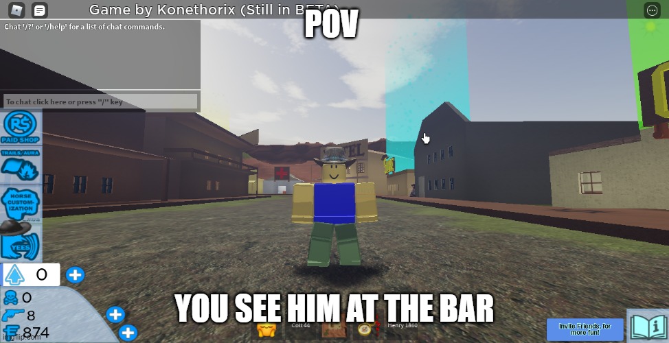 cowboy | POV; YOU SEE HIM AT THE BAR | image tagged in cowboy | made w/ Imgflip meme maker