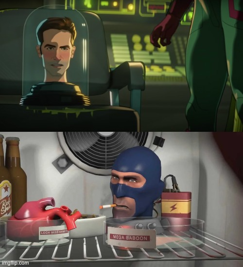 Yes, this reminds me of that | image tagged in marvel,tf2,memes | made w/ Imgflip meme maker