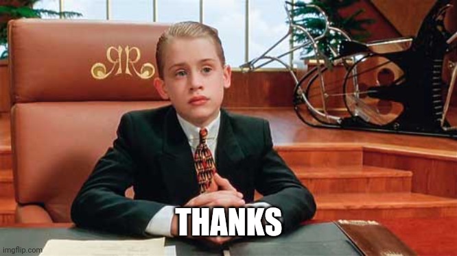 richie rich | THANKS | image tagged in richie rich | made w/ Imgflip meme maker