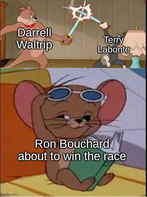 1981 Talladega 500 in a nutshell | Terry
Labonte; Darrell
Waltrip; Ron Bouchard about to win the race | image tagged in tom and spike fighting,nascar,tom and jerry,racing,motorsport,sports | made w/ Imgflip meme maker