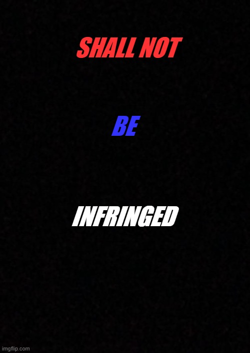 It's very simple. | SHALL NOT; BE; INFRINGED | image tagged in blank,2nd amendment,gun rights,personal liberty | made w/ Imgflip meme maker