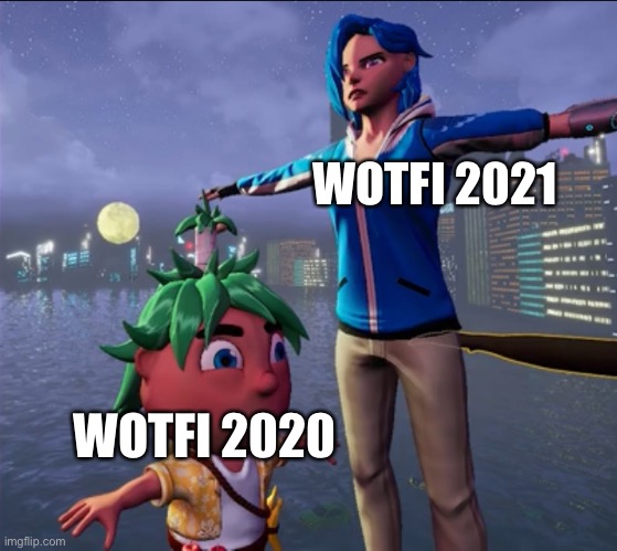 Wotfi 2021 is in 3 days... | WOTFI 2021; WOTFI 2020 | image tagged in tposing tari and theo,wotfi 2021,smg4 | made w/ Imgflip meme maker