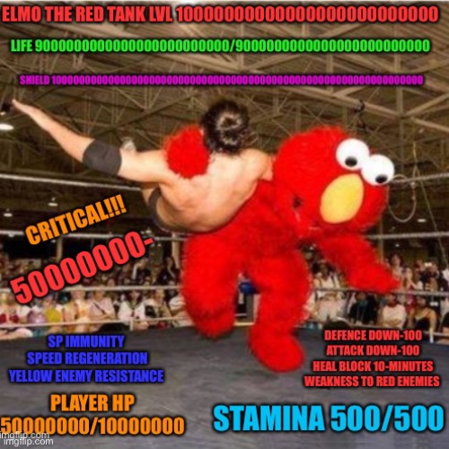 Bruh what Punch Out game is this? | image tagged in boxing,elmo,why do i hear boss music | made w/ Imgflip meme maker