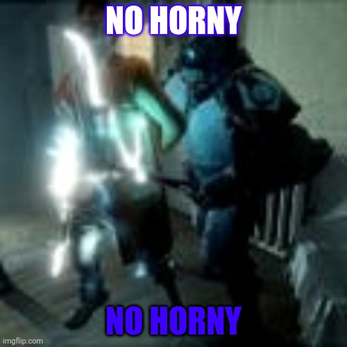 no you | NO HORNY; NO HORNY | image tagged in no you | made w/ Imgflip meme maker