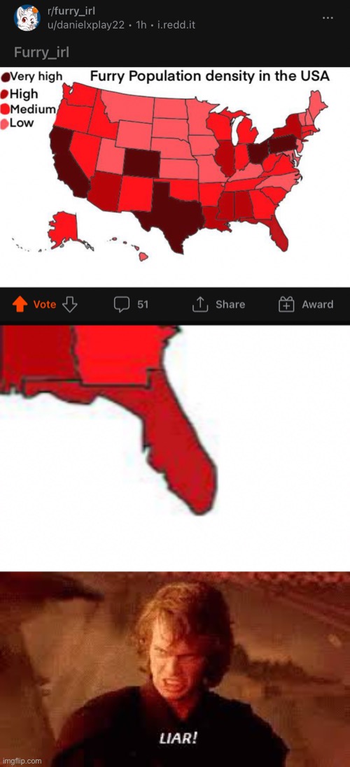 Source: I’m from Florida. | image tagged in anakin liar | made w/ Imgflip meme maker