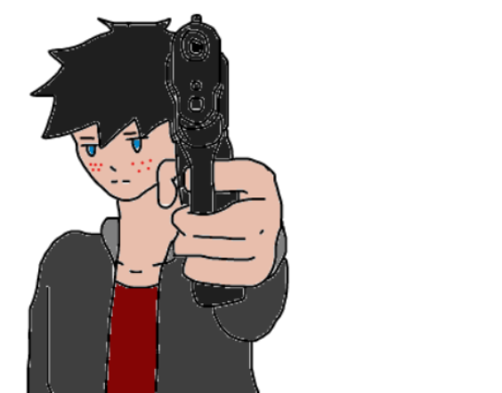 Mavrick With a gun + space Blank Meme Template