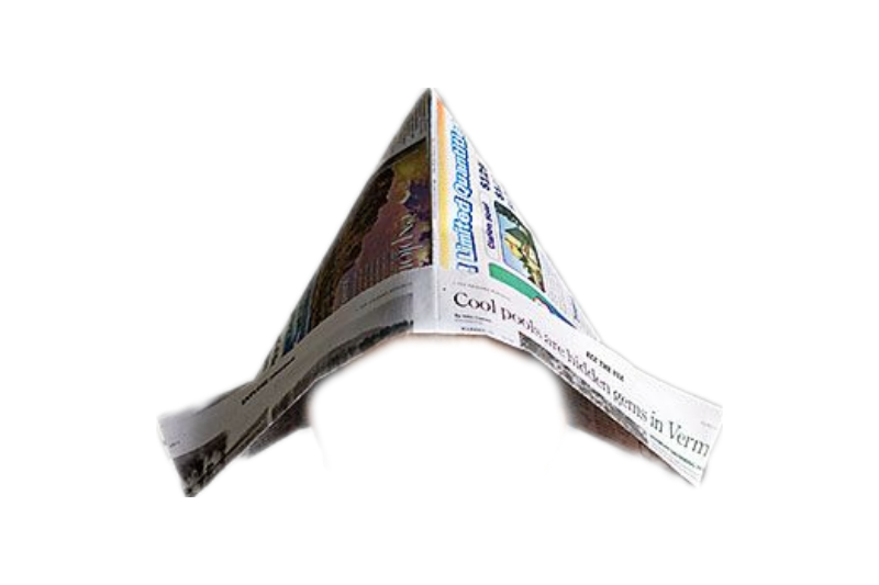 Newspaper captain hat png Blank Meme Template