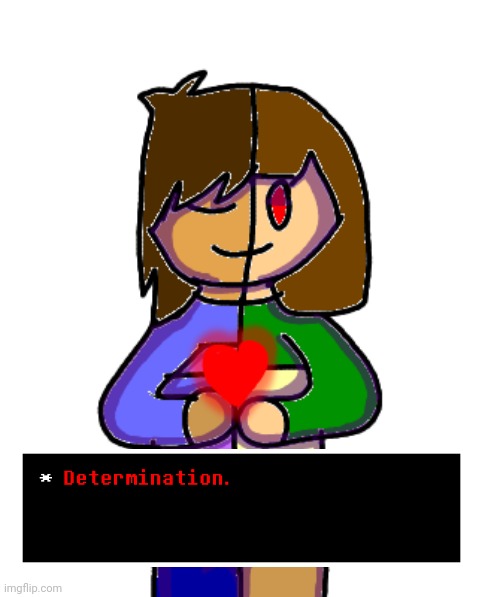 happy 6th birthday | image tagged in undertale chara,frisk,chara,undertale,art | made w/ Imgflip meme maker