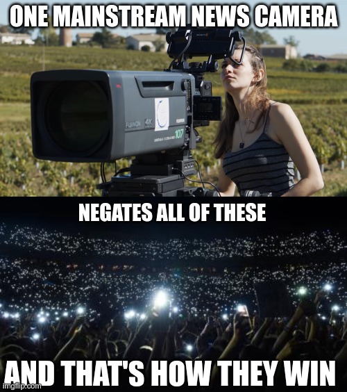 Truth - The illusion | ONE MAINSTREAM NEWS CAMERA; NEGATES ALL OF THESE; AND THAT'S HOW THEY WIN | image tagged in government corruption,covid-19,build back better | made w/ Imgflip meme maker