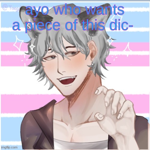 he/him mf | ayo who wants a piece of this dic- | image tagged in he/him mf | made w/ Imgflip meme maker