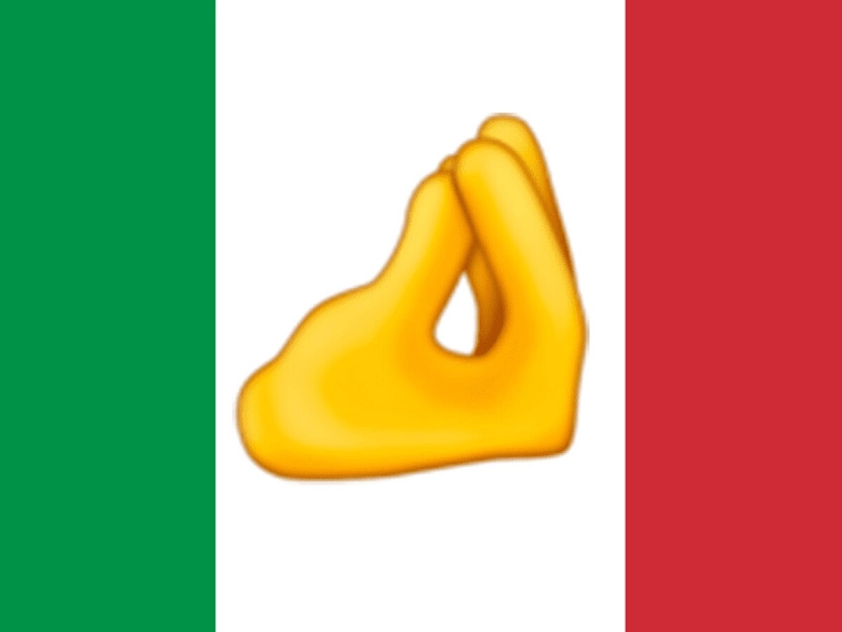 High Quality Italian Hand Blank Meme Template