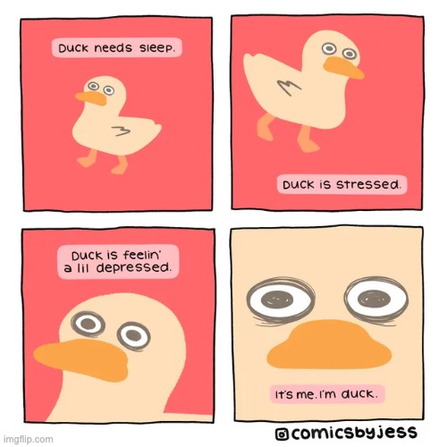 Duck | image tagged in duck,depressed | made w/ Imgflip meme maker