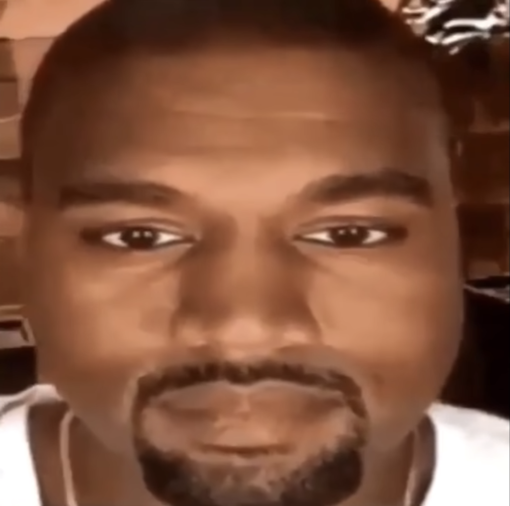 High Quality kanye staring at you Blank Meme Template