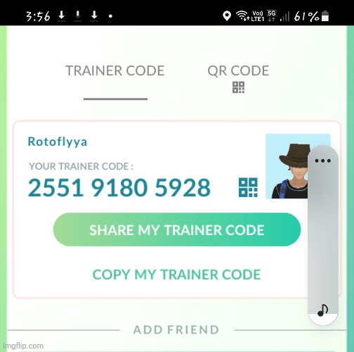 My PoGo Friend Code *need to clear some space first* | image tagged in pokemon go | made w/ Imgflip meme maker