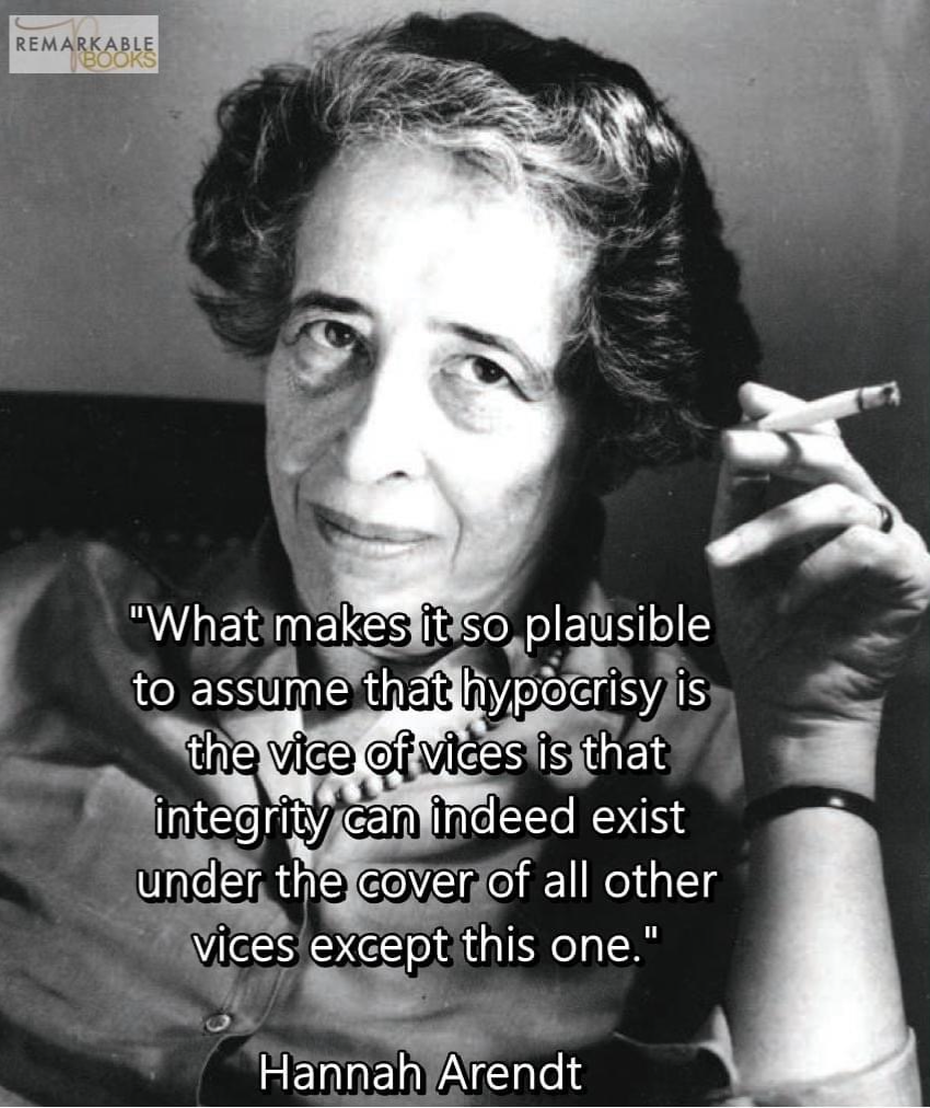 High Quality Hannah Arendt quote Blank Meme Template