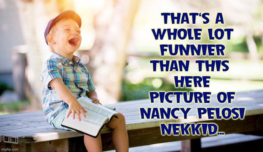 THAT'S A
WHOLE LOT
FUNNIER
THAN THIS 
HERE
PICTURE OF
NANCY PELOSI
NEKKID... | made w/ Imgflip meme maker