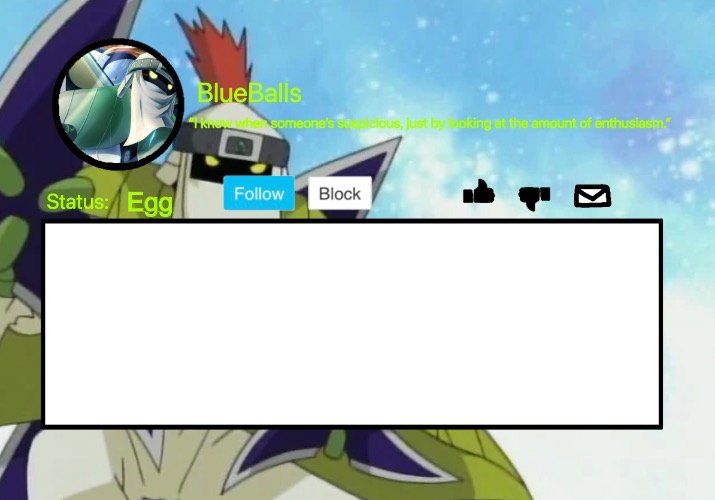 Shurimon Template | Egg | image tagged in shurimon template | made w/ Imgflip meme maker