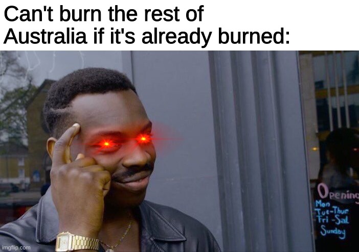Roll Safe Think About It Meme | Can't burn the rest of Australia if it's already burned: | image tagged in memes,roll safe think about it | made w/ Imgflip meme maker