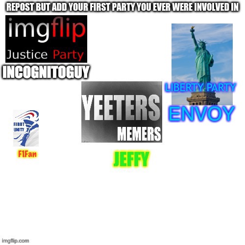 LIBERTY PARTY; ENVOY | made w/ Imgflip meme maker