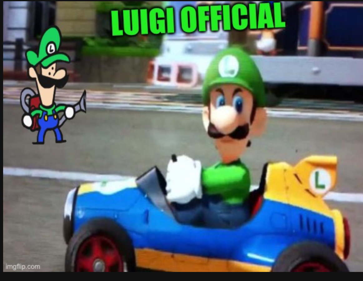 Luigi-official announcement temp v3 Blank Meme Template