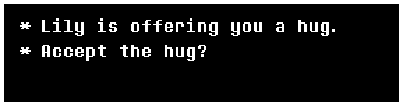 Lily is offering you a hug Blank Meme Template