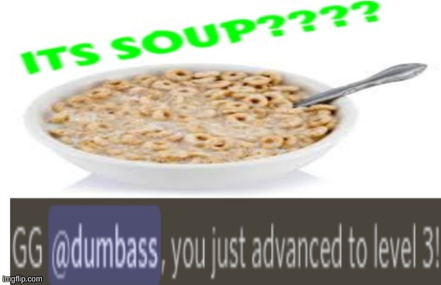 soup | image tagged in gg dumbass,dumbass | made w/ Imgflip meme maker