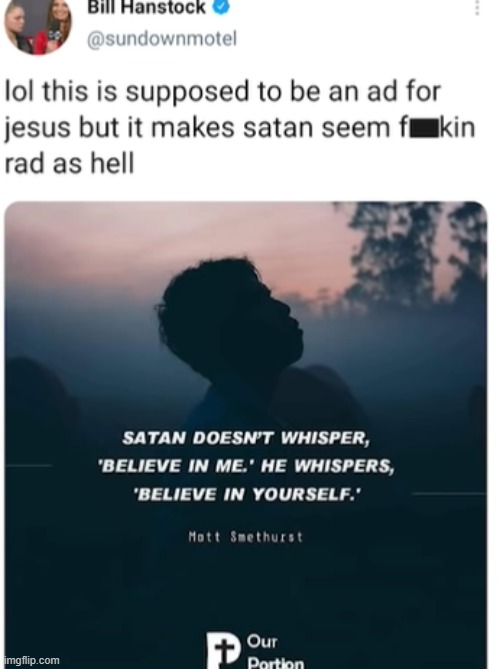 lmao | image tagged in christianity,twitter,ads | made w/ Imgflip meme maker