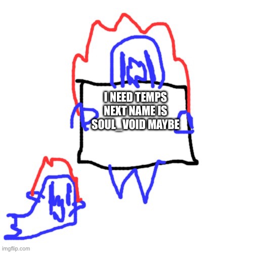Soul says | I NEED TEMPS
NEXT NAME IS SOUL_VOID MAYBE | image tagged in soul says | made w/ Imgflip meme maker