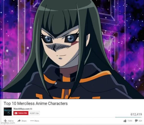 Dark Signer Carly Carmine is Best Girl - Change My Mind | image tagged in top 10 merciless anime characters,memes,yugioh 5ds,dark signer carly carmine,best girl,anime girls | made w/ Imgflip meme maker