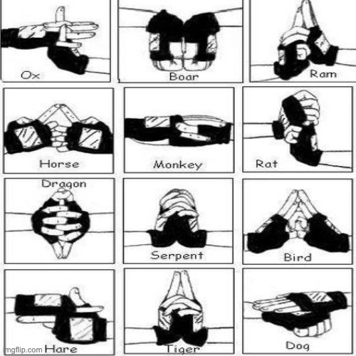 Ohio! Here are Naruto Hand Signs ^^ (what your teacher should teach you) | made w/ Imgflip meme maker