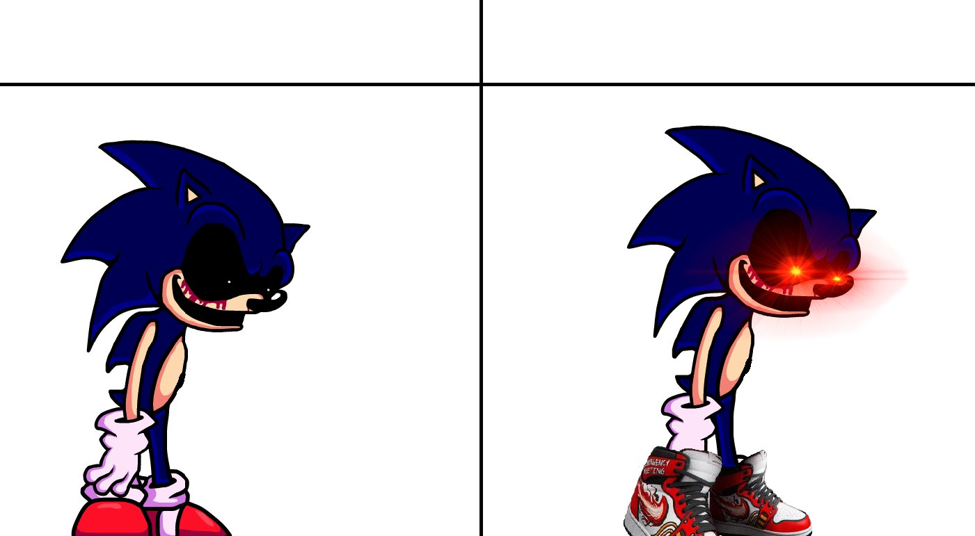 Alt. You Can't Run Sonic.EXE Blank Template - Imgflip