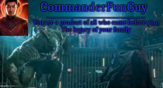 CommanderFunguy Shang-Chi Template Blank Meme Template