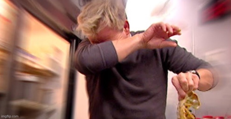 Gordon Ramsay dabbing so the cringe cancels out | image tagged in funny | made w/ Imgflip meme maker