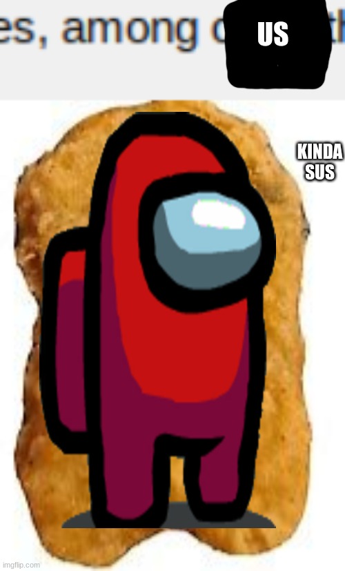 amongus | KINDA SUS; US | image tagged in sus | made w/ Imgflip meme maker
