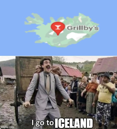 Sans pay your bill | ICELAND | image tagged in i go to america | made w/ Imgflip meme maker