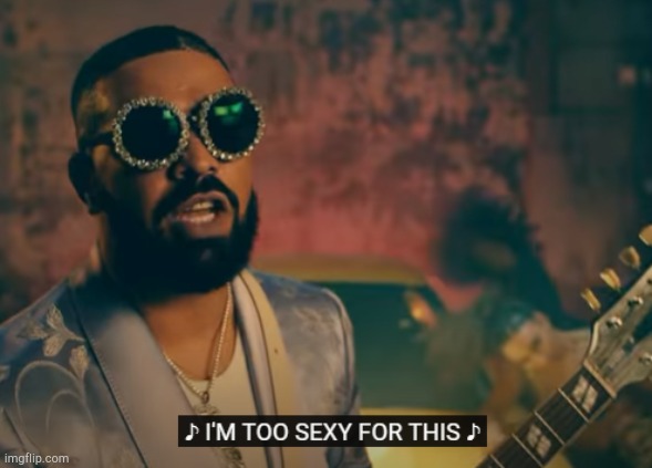 . | image tagged in i'm too sexy for this | made w/ Imgflip meme maker