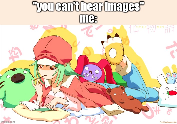SE NO | "you can't hear images''
me: | image tagged in lol | made w/ Imgflip meme maker