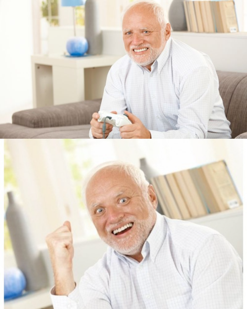 Harold Video Game Blank Meme Template