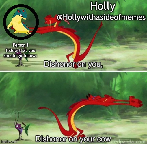 Holly announcement template | image tagged in holly announcement template | made w/ Imgflip meme maker