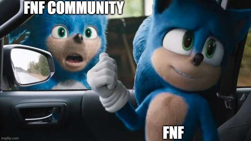 Sonic Movie Old vs New | FNF COMMUNITY FNF | image tagged in sonic movie old vs new | made w/ Imgflip meme maker
