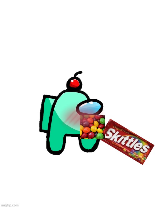 auqa eats skittles Blank Meme Template