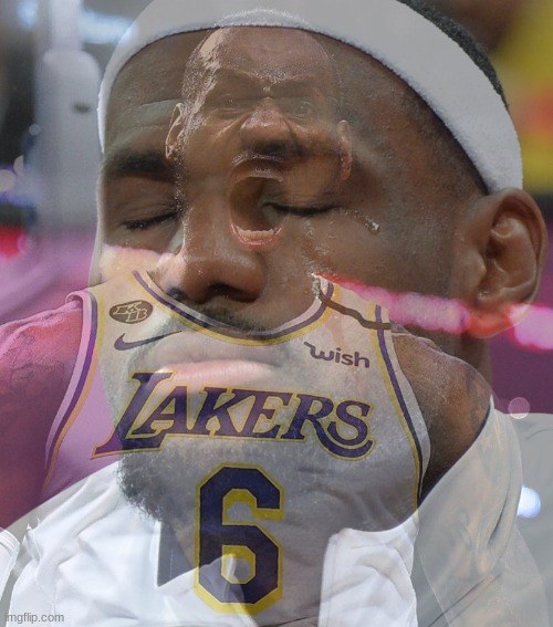 Crying LeBron James | image tagged in crying lebron james | made w/ Imgflip meme maker