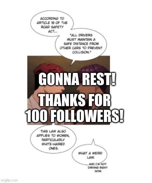 100 followers!! | GONNA REST! THANKS FOR 100 FOLLOWERS! | image tagged in thannks,100,followers | made w/ Imgflip meme maker