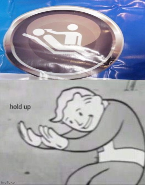 Fallout Hold Up | image tagged in fallout hold up,design fails,you had one job | made w/ Imgflip meme maker