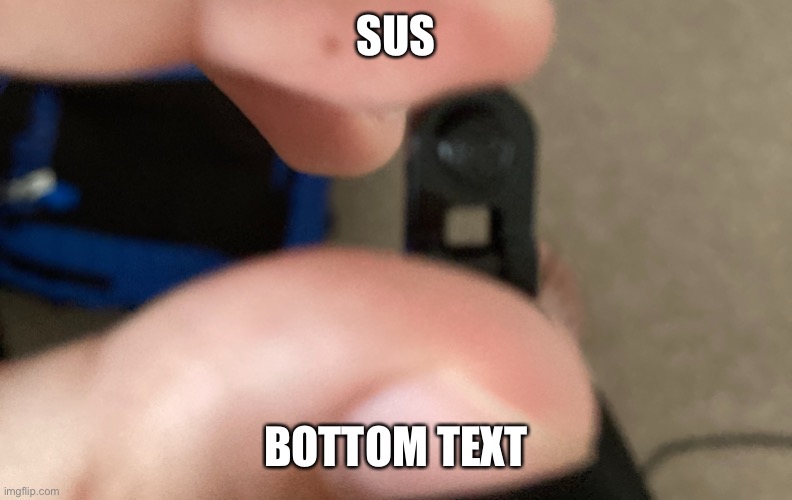 Sus Mod Note: hmm sus | SUS; BOTTOM TEXT | image tagged in sus | made w/ Imgflip meme maker