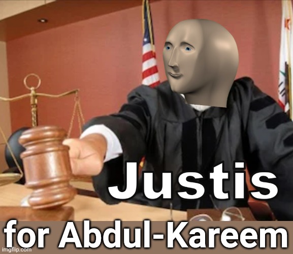 PEPE PARTY SHOUTOUT TO ~Abdul-KareemUNBANNED AND JUSTICE FOR ALL | for Abdul-Kareem | image tagged in meme man justis | made w/ Imgflip meme maker