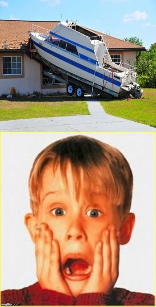 House boat placement fail | image tagged in yikes,you had one job,house,boat,crash,memes | made w/ Imgflip meme maker